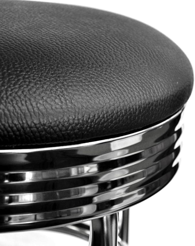 TRINITY Heavy Duty 30-Inch Backless Swivel Bar Stool - Image 6