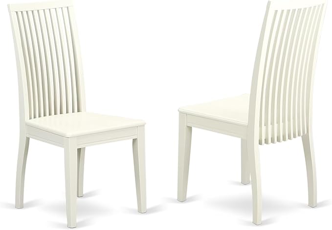East West Furniture HBIP3-LWH-W 3 Piece Modern Dining Table Set Contains a - Image 4