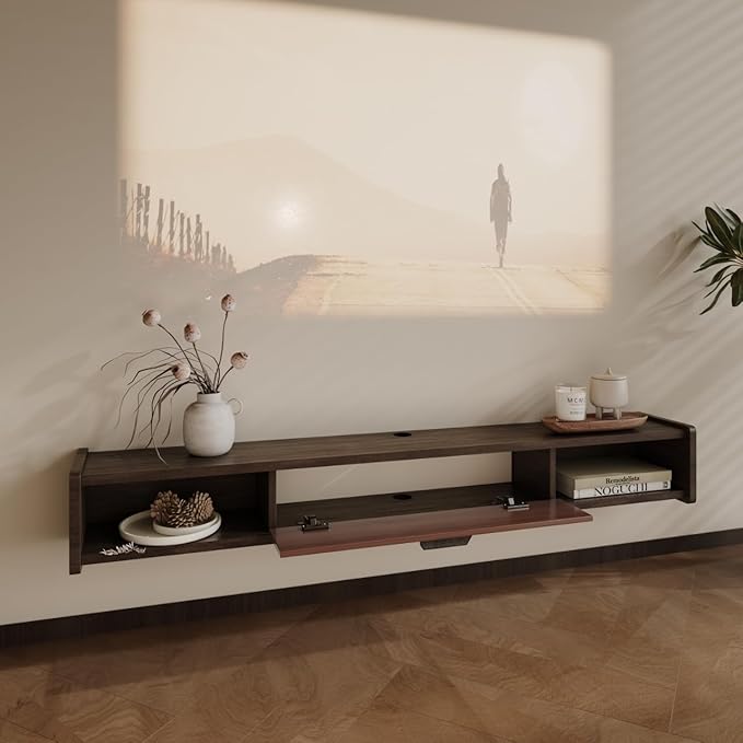 47'' Floating TV Stand, Wall Mounted TV Console, Floating TV Cabinet, Under TV - Image 4