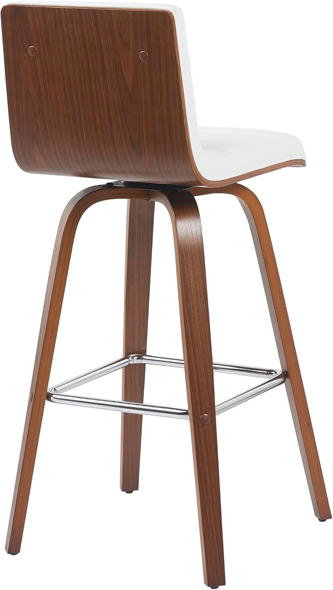 Armen Living Vienna Modern Swivel 30" Bar Height Barstool - Image 4