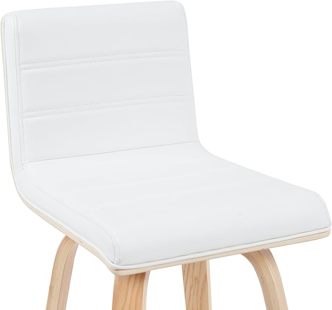 Armen Living Vienna Modern Swivel 26" Counter Height Barstool - Image 5