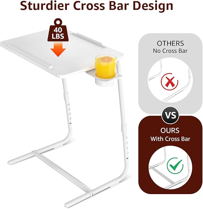 Adjustable TV Tray Folding Dinner - Image 8