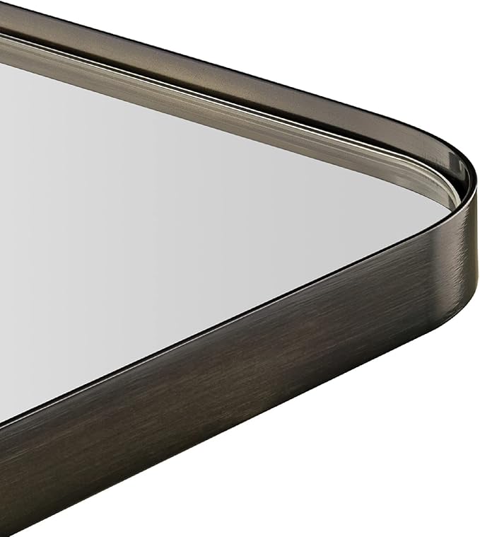 TEHOME 24x36 inch Oil Rubbed Bronze Metal Framed Bathroom Mirror - Image 3