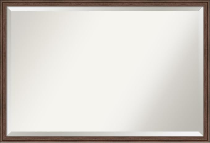 Amanti Art Brown Bathroom Mirror by AmantiArt
