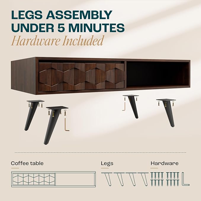 Bme Georgina Solid Wood Coffee Tables - Image 7