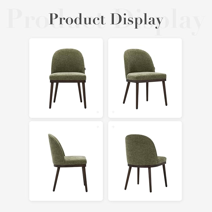 COLAMY Upholstered Dining Chairs Set of 6, Large Dining Room Kitchen Chairs - Image 6
