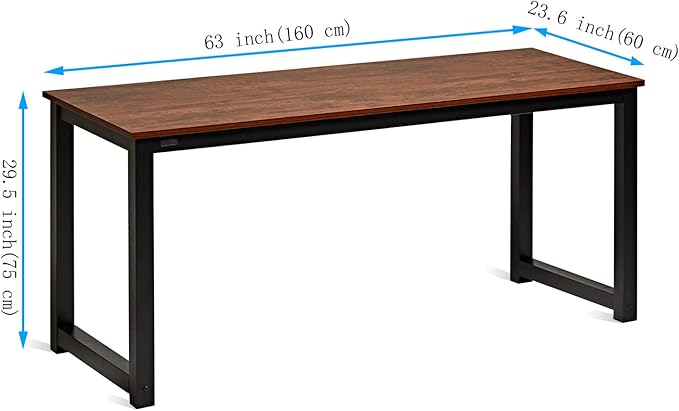 Decoholic 47 Inch Computer Desk, Home & Office PC Laptop Study Writing Table - Image 8