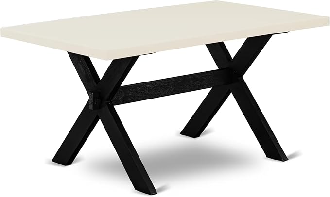 East West Furniture X626DR124-6 6 Piece Dining Table Set Contains a Rectangle - Image 3