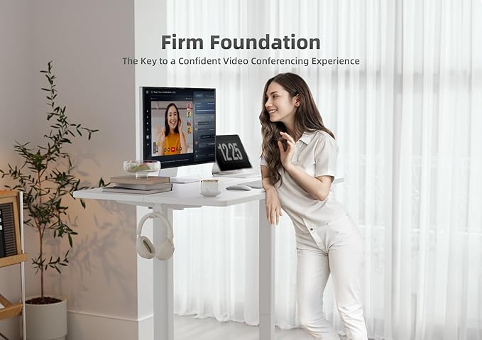Seang Standing Desk with Adjustable Height, Electric Stand Up Desk 55x24 Inch - Image 9