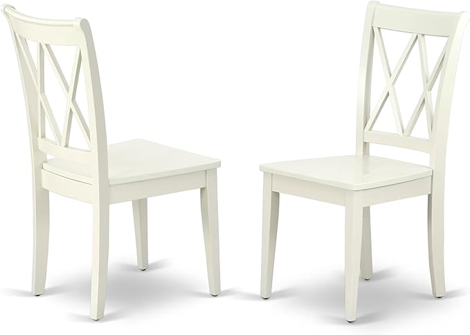 East West Furniture MZCL3-LWH-W 3 Piece Dinette Set - Image 4