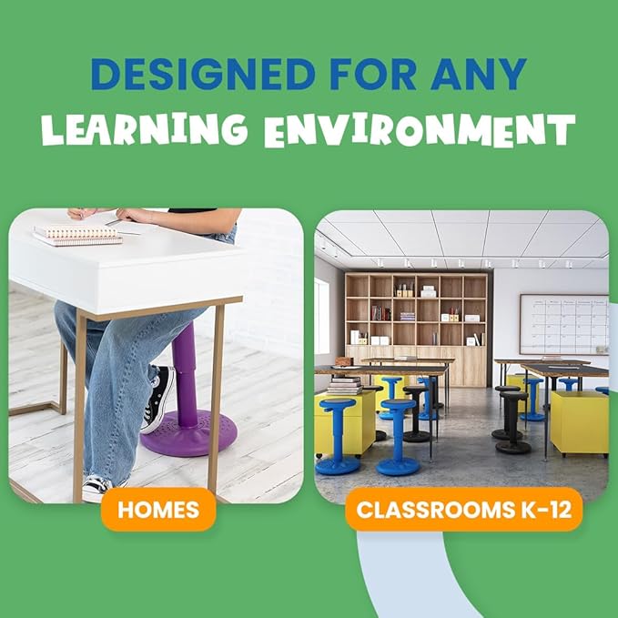 ActiveChairs Adjustable Wobble Stool, Flexible Classroom Seating, Improves Focus - Image 9