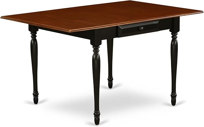 East West Furniture MZDO3-BCH-W 3 Piece Dining Set Contains a Rectangle Dining - Image 3