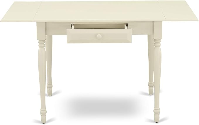East West Furniture MZBA3-LWH-01 3 Piece Dining Room Table Set Contains a - Image 6
