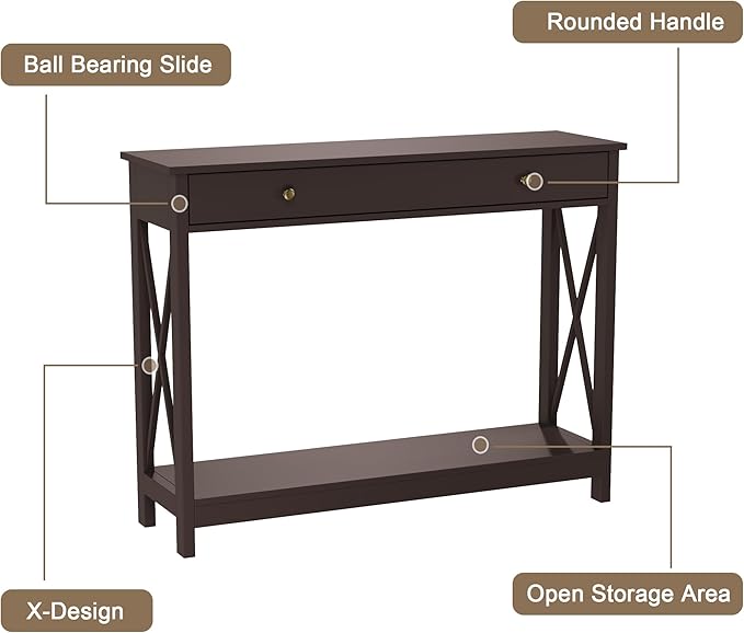Treocho Black Console Table - Image 7