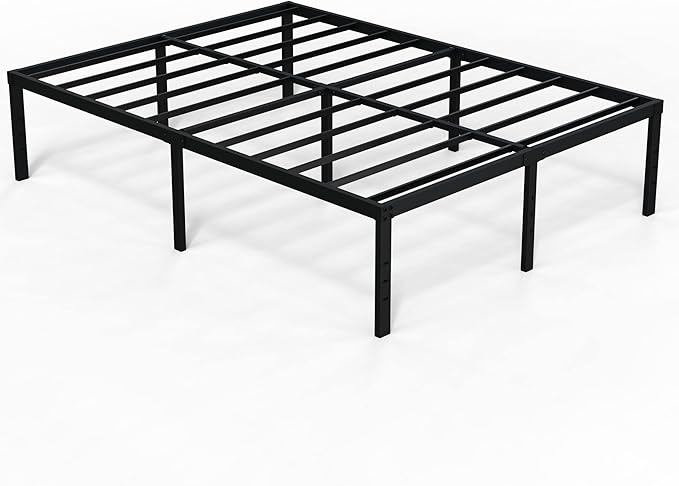 EMODA 18 Inch California King Bed Frames Heavy Duty Tall Metal Cal King Platform - Image 9