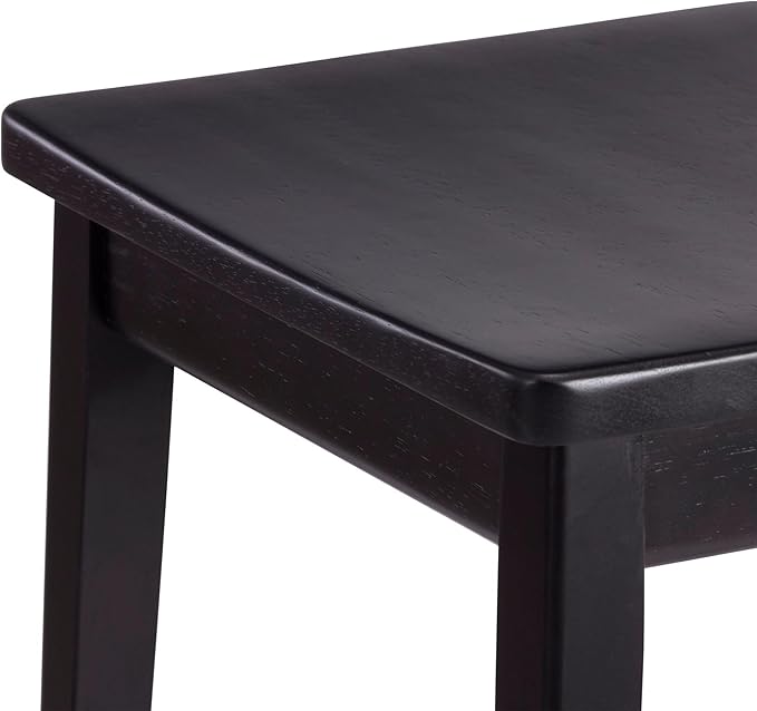 Plank+Beam Smythe Dining Stool, Sturdy Wood Modern Kitchen Stool, Saddle Seat - Image 6