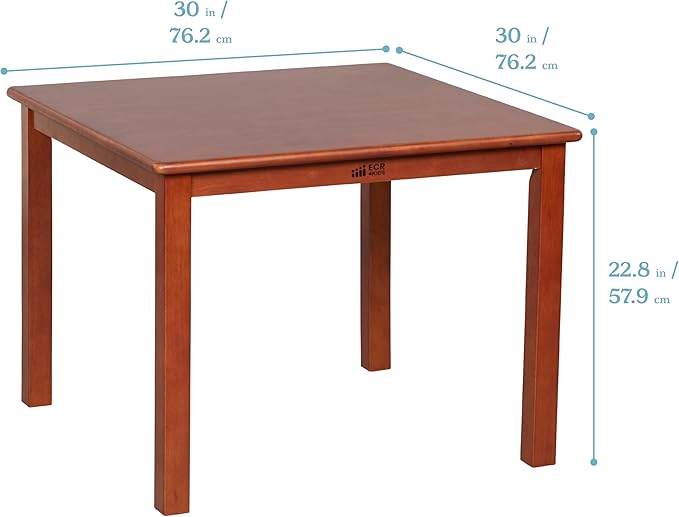 ECR4Kids 30in Square Hardwood Table - Image 2