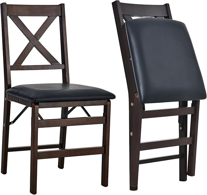 COLAMY Folding Dining Chairs Set of 2, Foldable Chairs by COLAMYINC