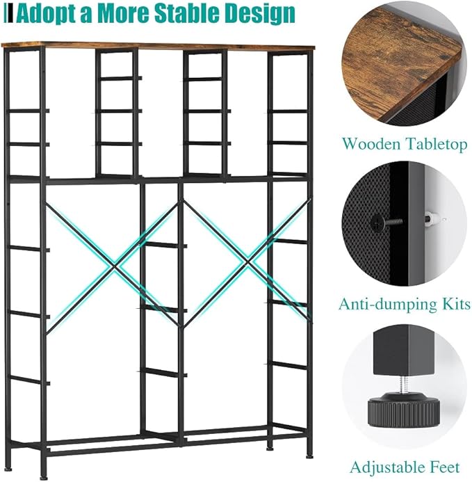 Dresser for Bedroom with 18 Drawers, Tall Fabric Storage Dresser, Chest of - Image 4