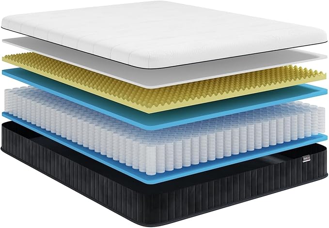 Firm Queen Mattress, 12 Inch Memory Foam Firm Queen Mattress Size - Image 7