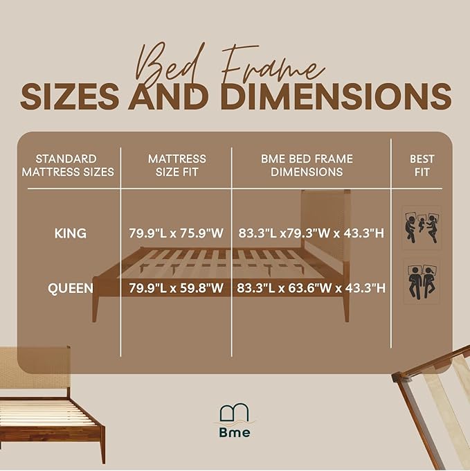 Bme Selina King Bed Frame and Headboard - Image 9