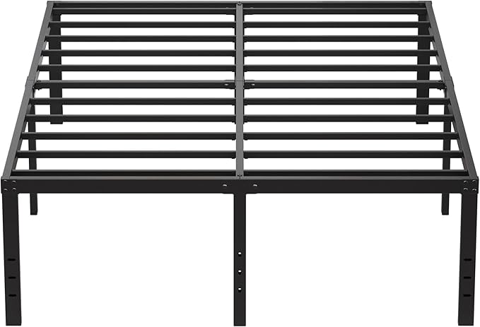 EMODA 20 Inch King Bed Frame No Box Spring Needed, Heavy Duty Tall Metal by EMODA