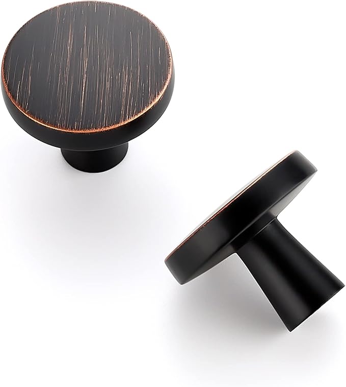 Ravinte 10 Pack Drawer Pulls 1-1/4 Inch Kitchen Cabinet Knobs Solid Round - Image 8