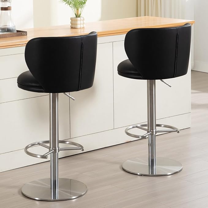 Stainless Steel Bar Stools, Grade Modern Leather Bar Chair - Image 5