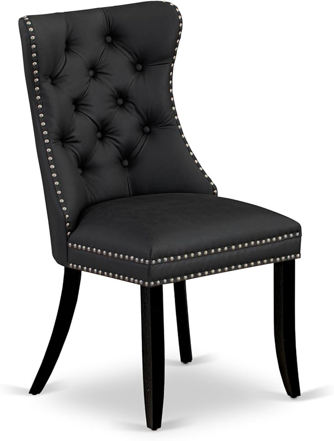 East West Furniture LGDA9-BLK-12 9 Piece Dining Table Set Consists of a - Image 8