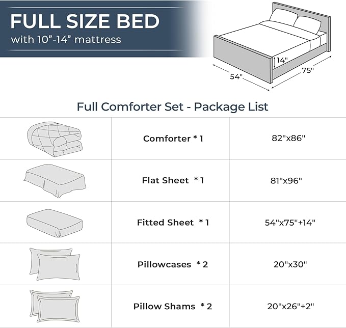 HEVUMYI Black Full Comforter Set - Image 8