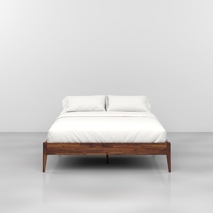 Bme Dinkee 15-Inch Solid Wood Queen Platform Bed Frame - Image 3