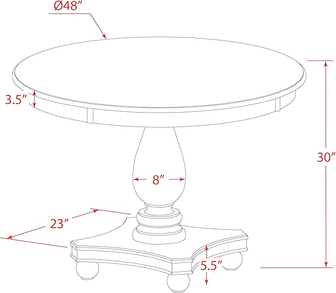 East West Furniture F2EL5-718 5 Piece Kitchen Table & Chairs Set Includes a - Image 14