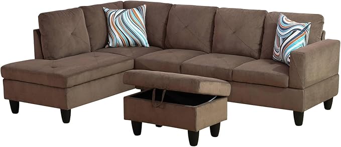 NicBex Sectional Couch 3 Pieces Sofa Set - Image 3