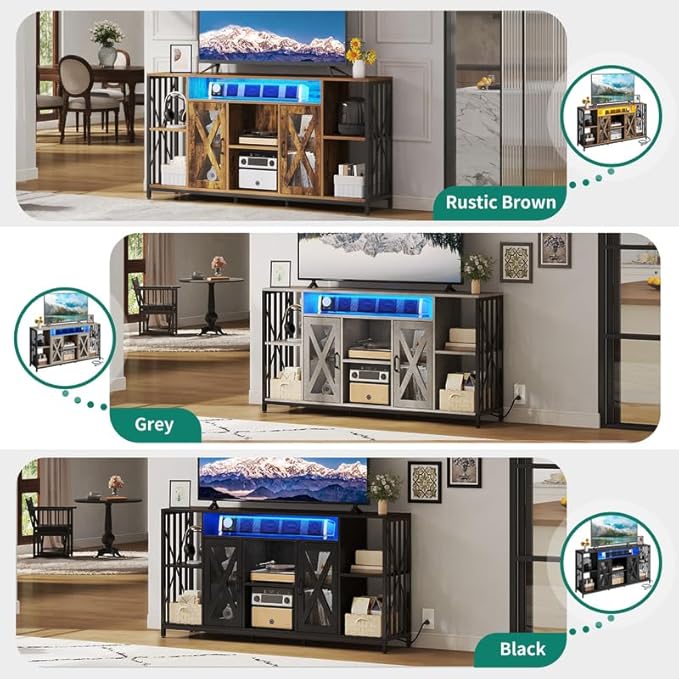YITAHOME TV Stand for 70/65 Inch TV, 33.5'' Tall TV Stands for Living Room - Image 6