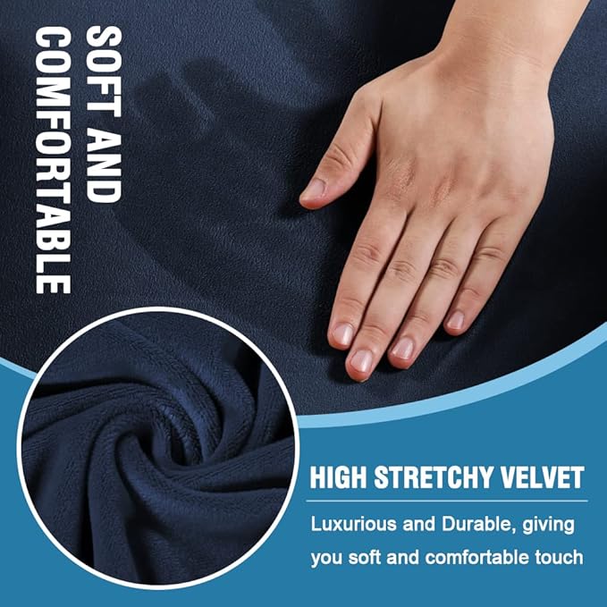 H.VERSAILTEX Sofa Cover 3 Piece T Cushion Sofa Slipcovers Thick Velvet Couch - Image 3