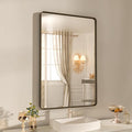 WEER 20x30 Inch Bronze Bathroom Mirror by WEER