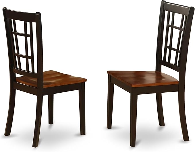 East West Furniture MZNI5-BCH-W 5 Piece Kitchen Table Set - Image 4