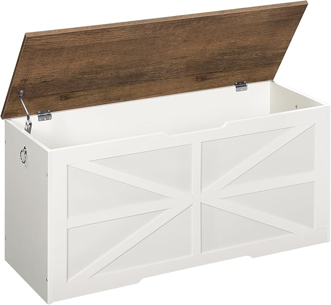Storage Chest, 39.4" Wooden Storage Trunk, Modern Storage Bench by Choezon