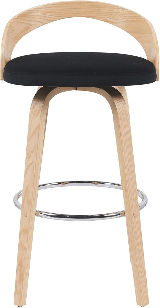 Armen Living Sonia Modern Swivel Bar Height Stool - Image 3