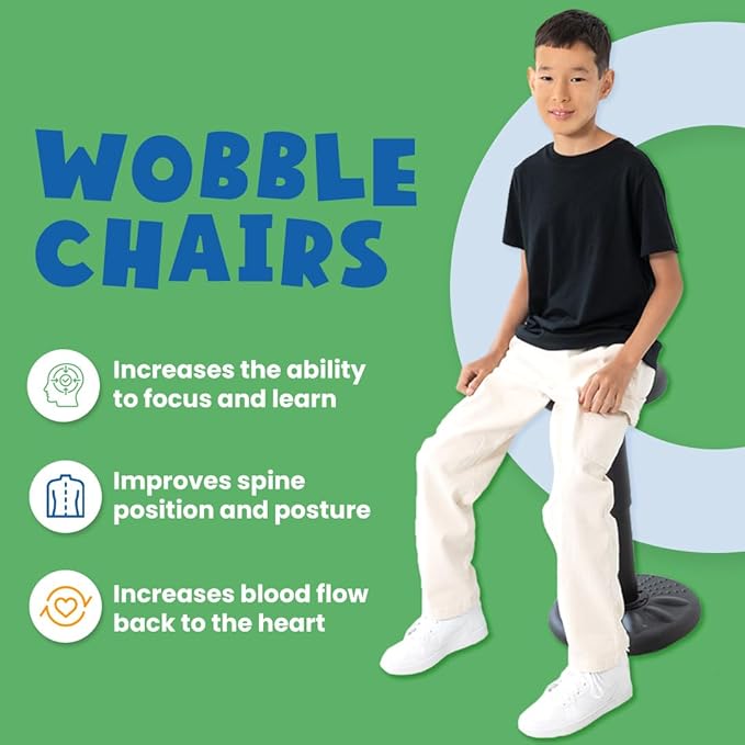 ActiveChairs Adjustable Wobble Stool, Flexible Classroom Seating, Improves Focus - Image 3