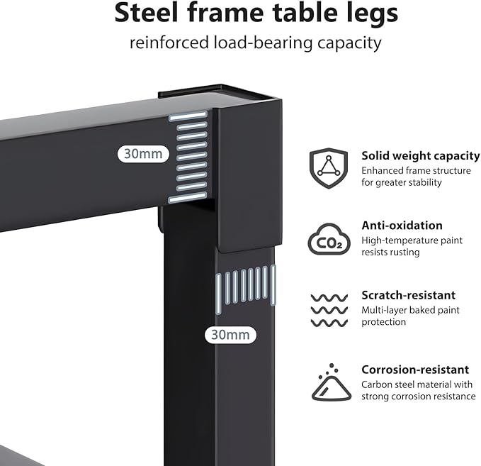 DlandHome 71 inches X-Large Computer Desk, Composite Wood Board, Decent and - Image 6