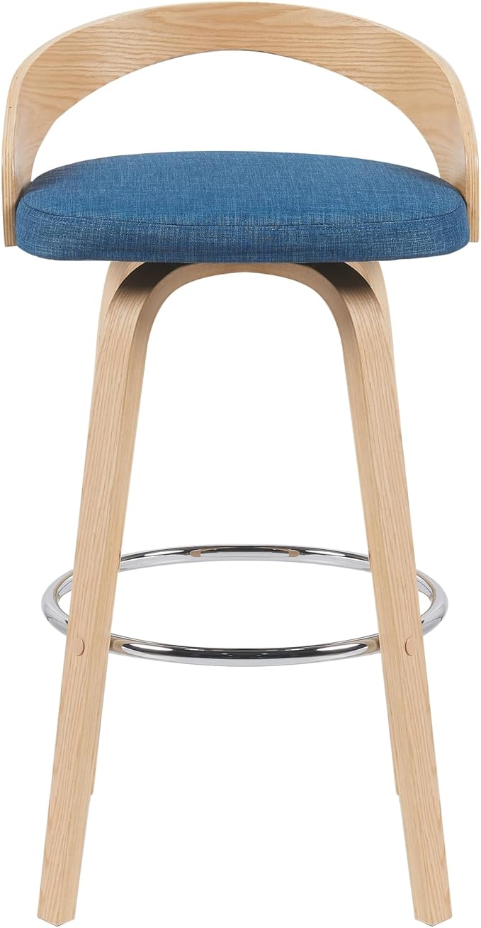 Sonia Modern Swivel Bar Height Stool - Image 3