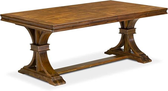 LEFO9-AWA-18-9-Piece Kitchen Table Set Includes a Breakfast Table and 8 Brown - Image 5