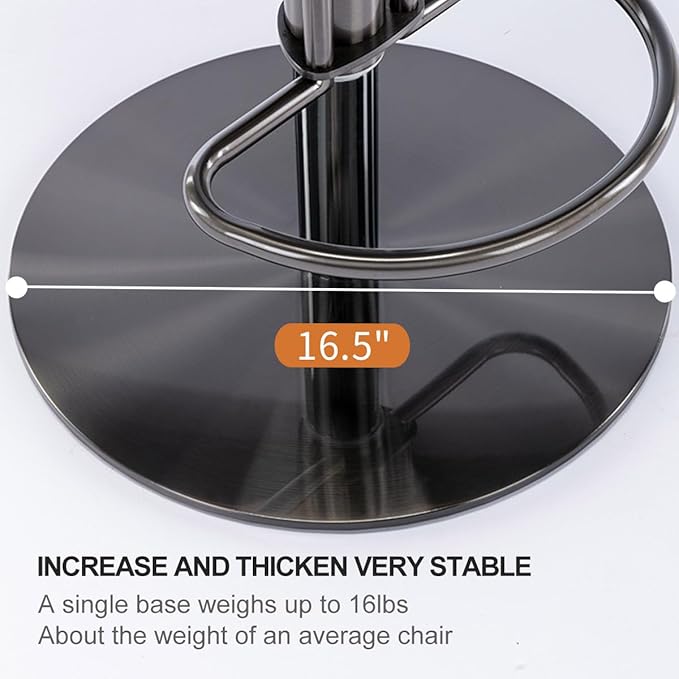 Black Titanium Stainless Steel Bar Stools, Grade Modern Leather Bar Chair - Image 6