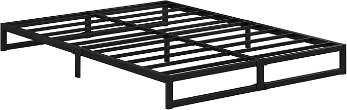 EMODA 7 Inch Queen Bed Frame No Box Spring Needed Heavy Duty Metal Platform - Image 9