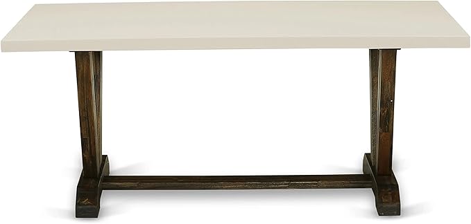 East West Furniture V727VE721-5 5 Piece Modern Dining Table Set Includes a - Image 5