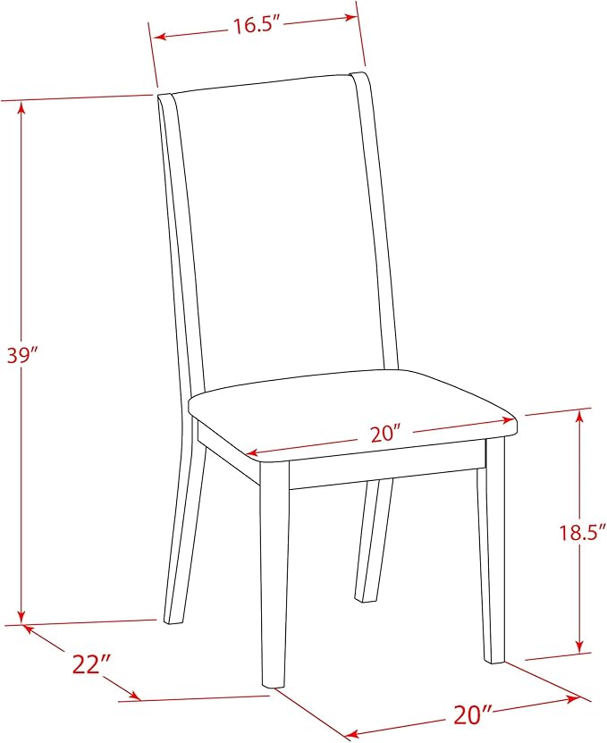 East West Furniture ANLA3-AWA-05 3 Piece Dining Set Includes a Round Kitchen - Image 3