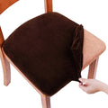 Smiry Velvet Seat Covers for Dining Room Chair Set of 6, Stretch Fit Removable by Smiry