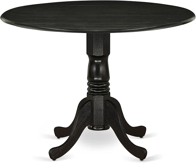 East West Furniture DMAB3-ABK-24 3 Piece Modern Dining Table Set Contains a - Image 3