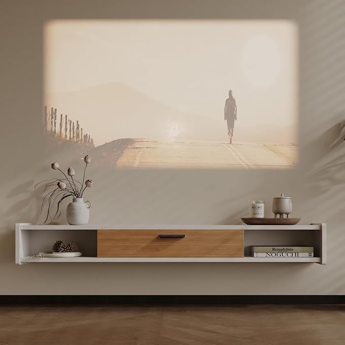 70'' Floating TV Stand, Wall Mounted TV Console, Floating TV Cabinet, Under TV - Image 3